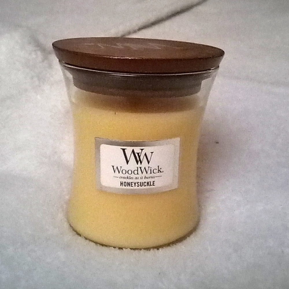 Honeysuckle Woodwick Mini 3oz Candle New